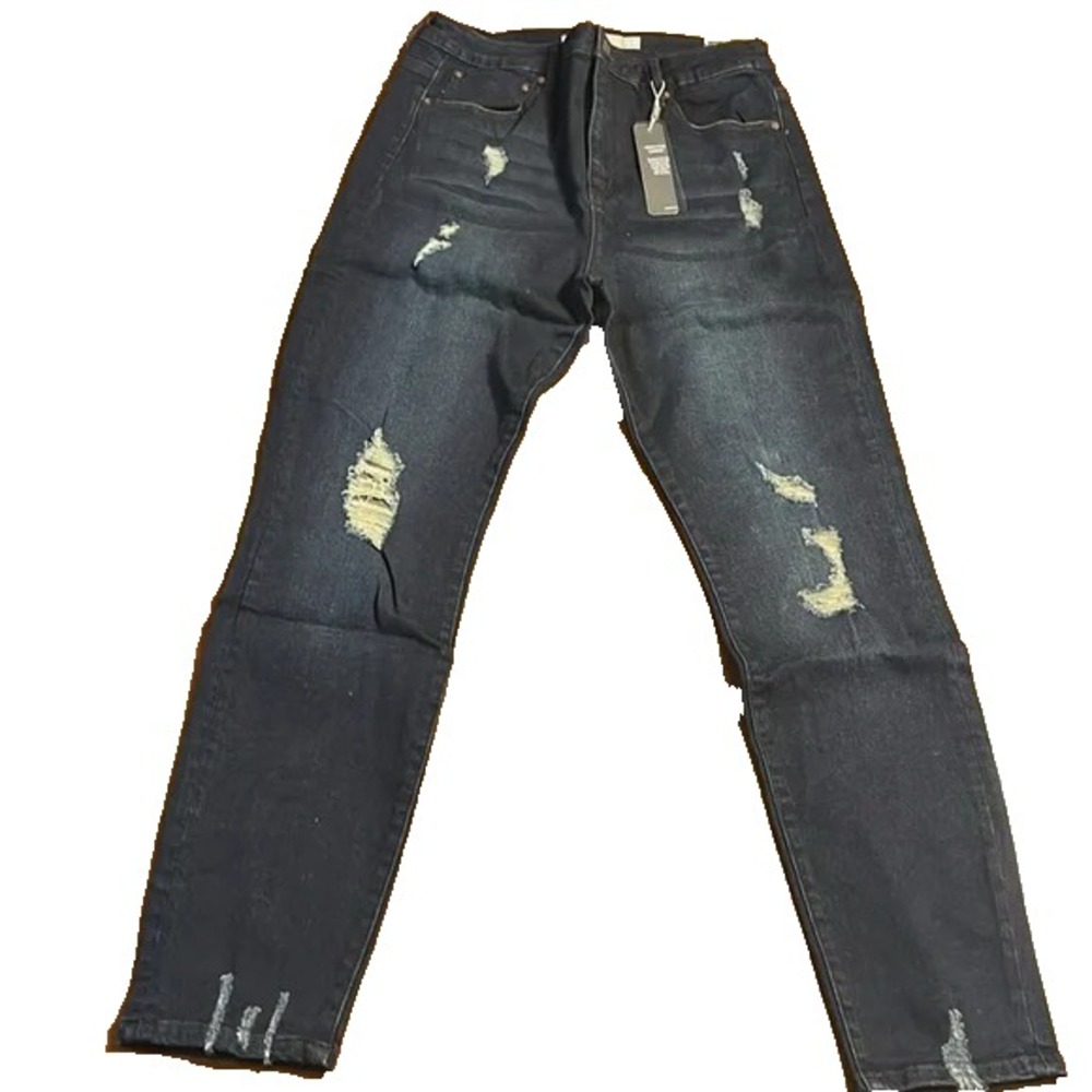 NWT | TRACTR Nina High Rise Skinny Jean Dark Indigo | Size 14/32
